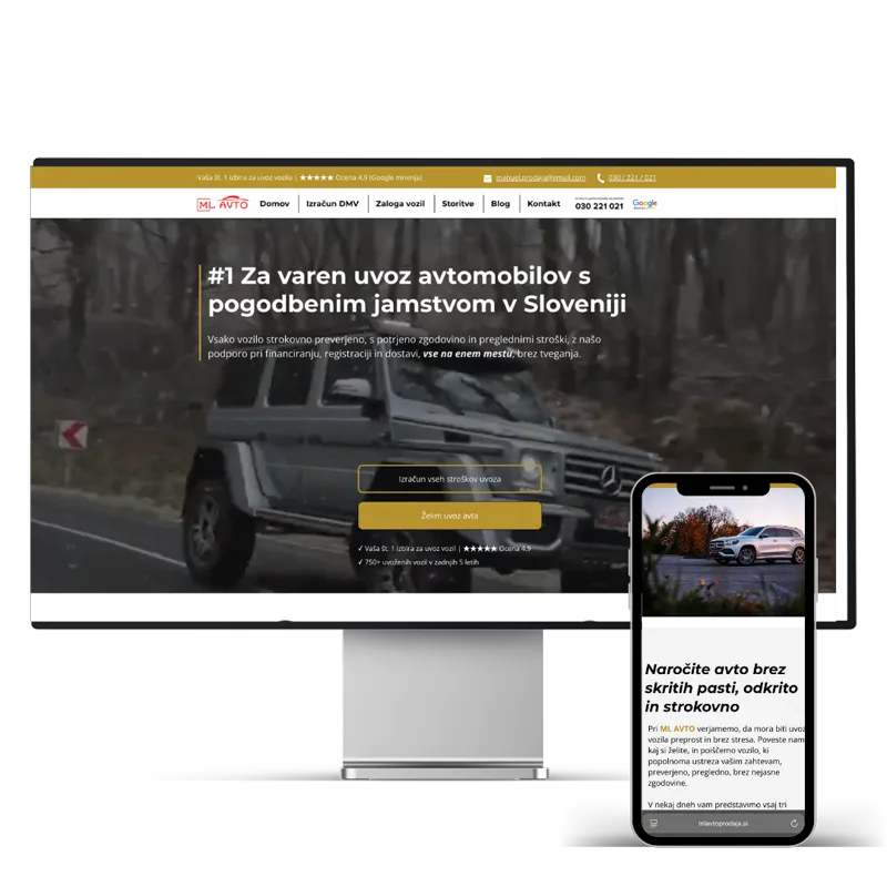 ML Avtoprodaja website by Website Gorillas