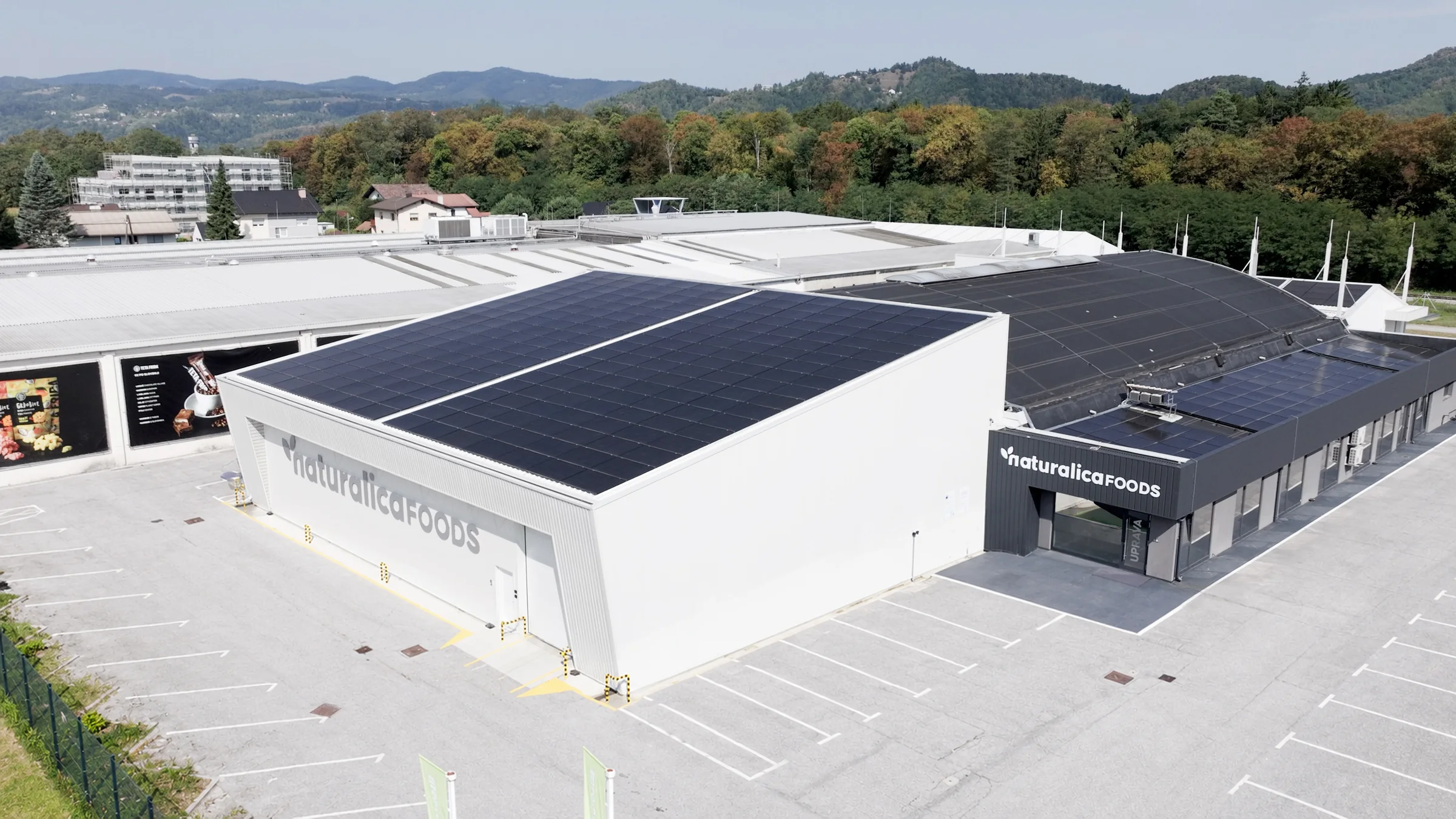 Naturalica Foods factory in Maribor with its solar roof