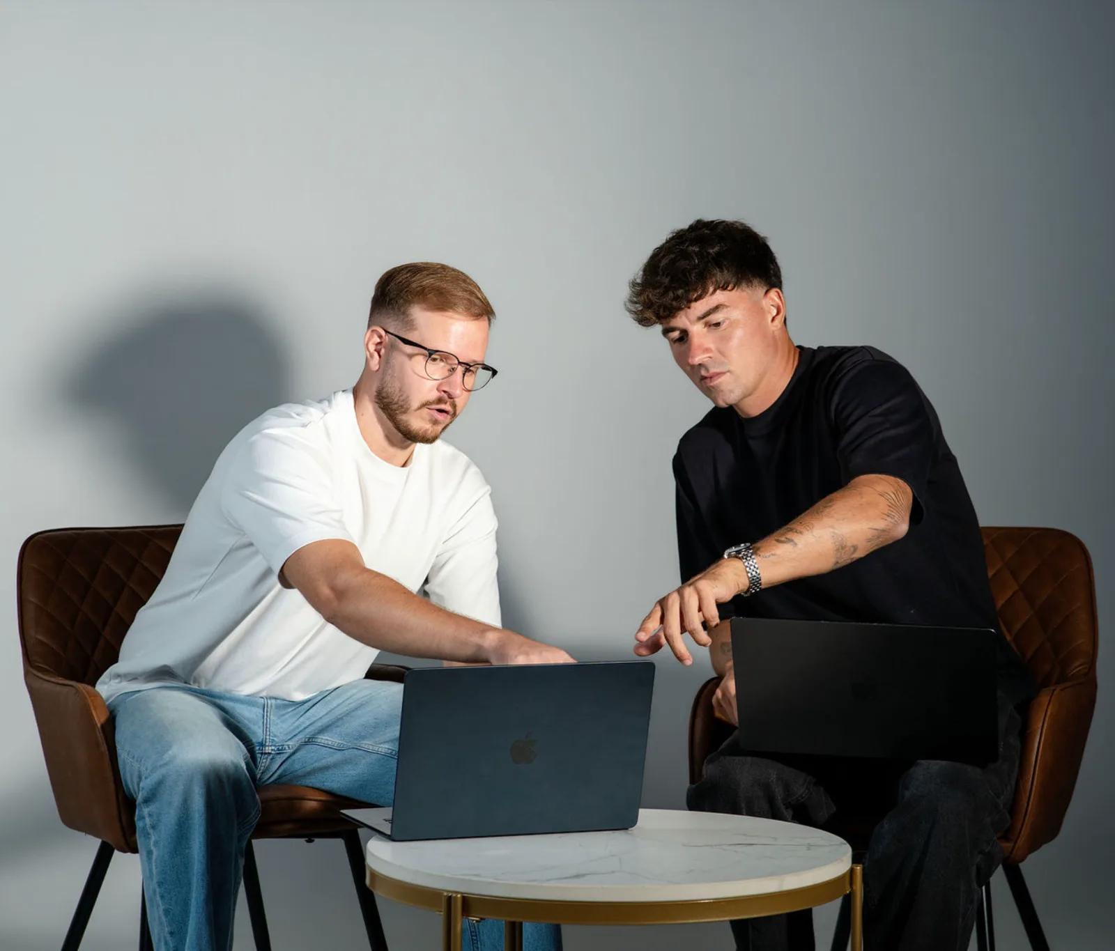 Jan Barbarič and Nejc Dobrila, founders of Website Gorillas